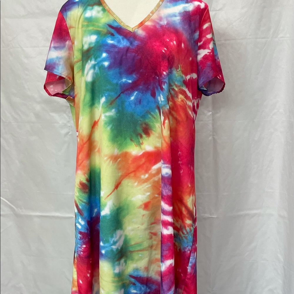 3/$35 Dress. Tie dye colorful XL